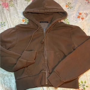 BRANDY MELVILLE Cropped Zip Up Hoodie